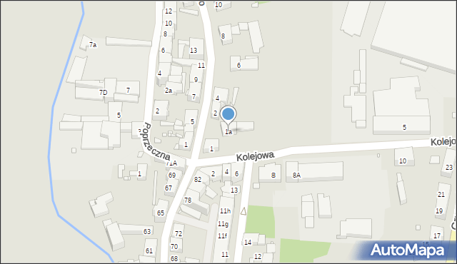 Głuchołazy, Kolejowa, 1a, mapa Głuchołazy