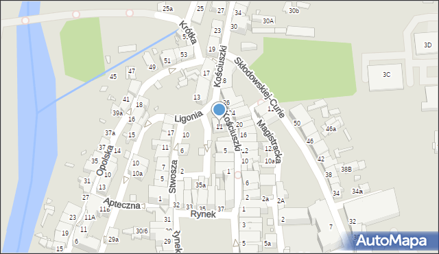 Głuchołazy, Kościuszki Tadeusza, gen., 11, mapa Głuchołazy