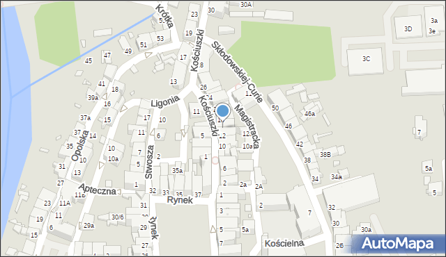 Głuchołazy, Kościuszki Tadeusza, gen., 14, mapa Głuchołazy