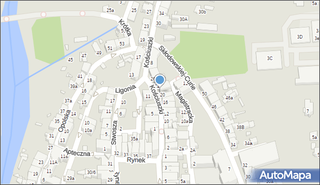 Głuchołazy, Kościuszki Tadeusza, gen., 22, mapa Głuchołazy