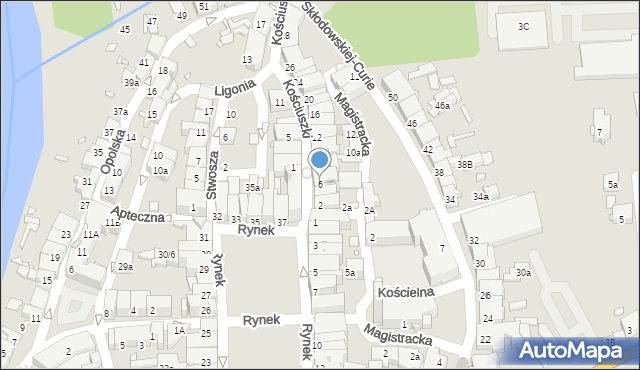 Głuchołazy, Kościuszki Tadeusza, gen., 6, mapa Głuchołazy