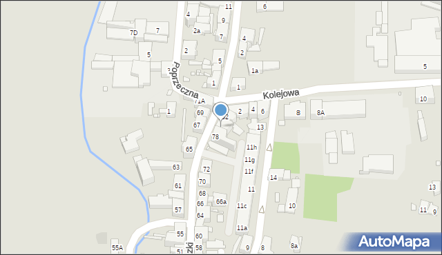 Głuchołazy, Kościuszki Tadeusza, gen., 80, mapa Głuchołazy