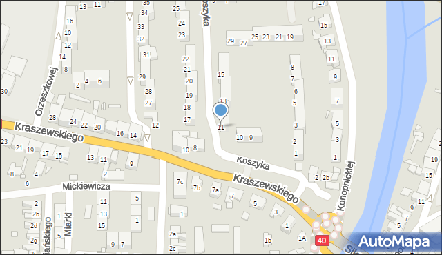 Głuchołazy, Koszyka Szymona, 11, mapa Głuchołazy