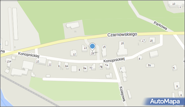 Gniew, Konopnickiej Marii, 14, mapa Gniew