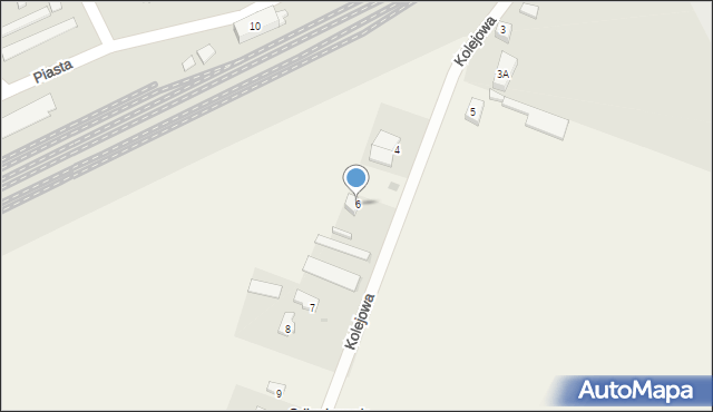 Gniewkowo, Kolejowa, 6, mapa Gniewkowo