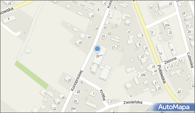 Gniewoszów, Konopnickiej Marii, 19, mapa Gniewoszów