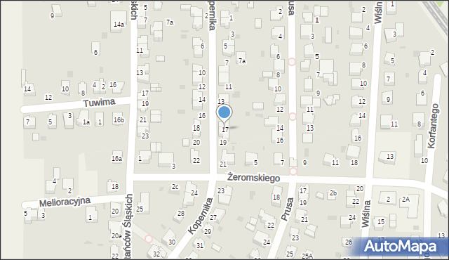 Goczałkowice-Zdrój, Kopernika Mikołaja, 17, mapa Goczałkowice-Zdrój