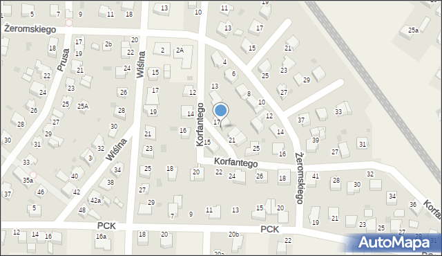 Goczałkowice-Zdrój, Korfantego Wojciecha, 19, mapa Goczałkowice-Zdrój