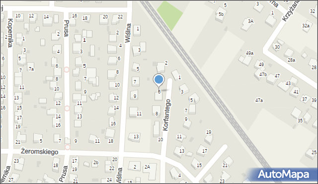 Goczałkowice-Zdrój, Korfantego Wojciecha, 6, mapa Goczałkowice-Zdrój