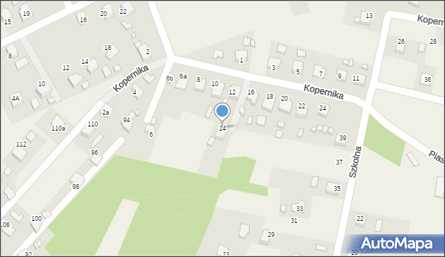 Godów, Kopernika Mikołaja, 14, mapa Godów