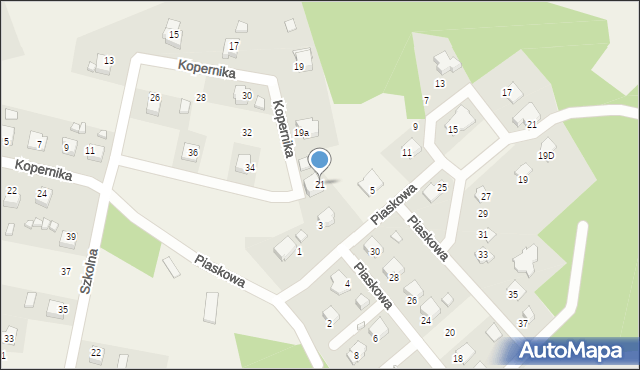 Godów, Kopernika Mikołaja, 21, mapa Godów