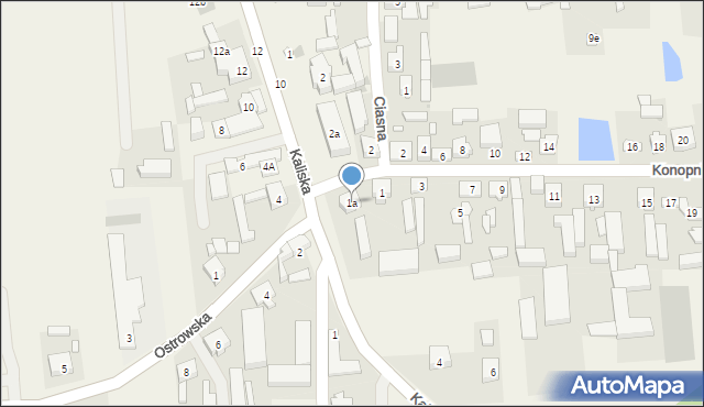 Godziesze Wielkie, Konopnickiej Marii, 1a, mapa Godziesze Wielkie