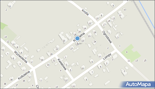 Gogolin, Kościelna, 25, mapa Gogolin