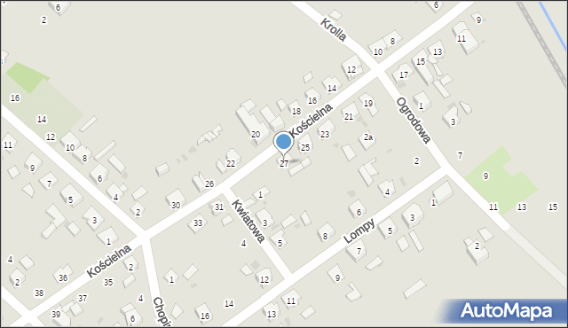 Gogolin, Kościelna, 27, mapa Gogolin