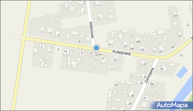 Gołąb, Kolejowa, 11, mapa Gołąb