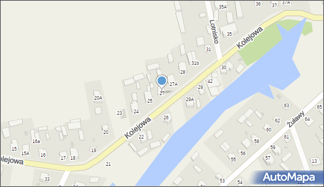 Gołąb, Kolejowa, 27, mapa Gołąb