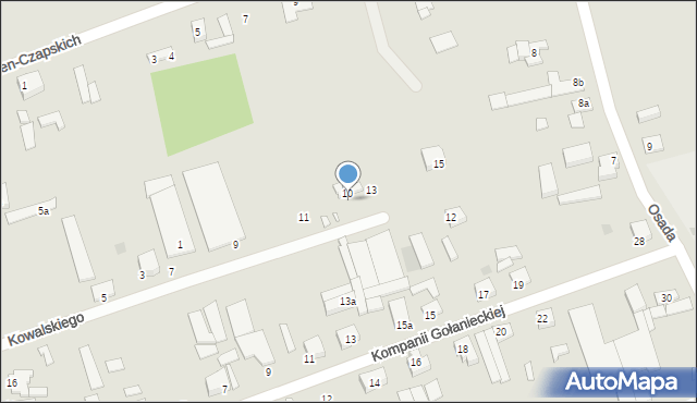 Gołańcz, Kowalskiego Włodzimierza, ppłk., 20, mapa Gołańcz