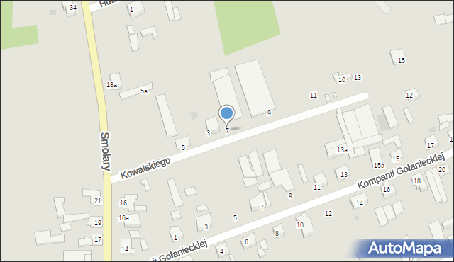 Gołańcz, Kowalskiego Włodzimierza, ppłk., 7, mapa Gołańcz