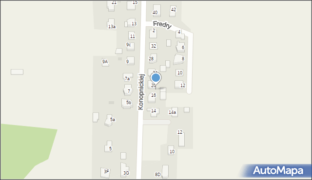 Golasowice, Konopnickiej Marii, 18, mapa Golasowice