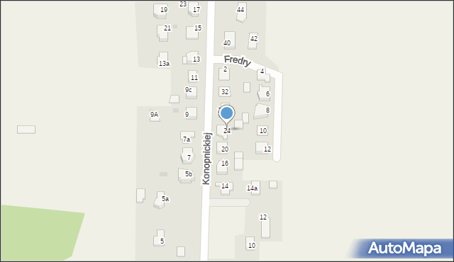 Golasowice, Konopnickiej Marii, 24, mapa Golasowice