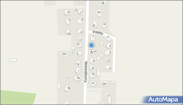 Golasowice, Konopnickiej Marii, 28, mapa Golasowice