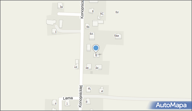 Golasowice, Konopnickiej Marii, 6, mapa Golasowice