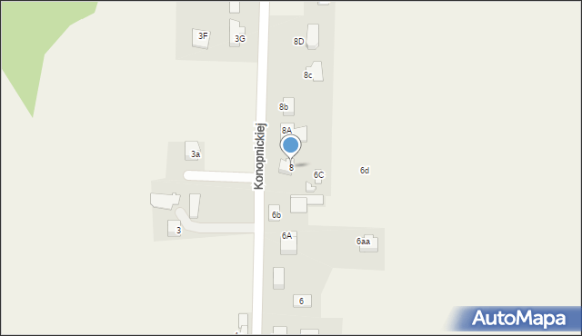 Golasowice, Konopnickiej Marii, 8, mapa Golasowice