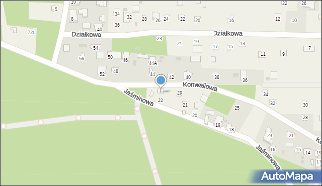 Goławice Drugie, Konwaliowa, 31, mapa Goławice Drugie