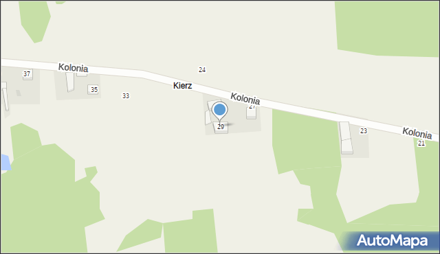 Golędzinów, Kolonia, 29, mapa Golędzinów