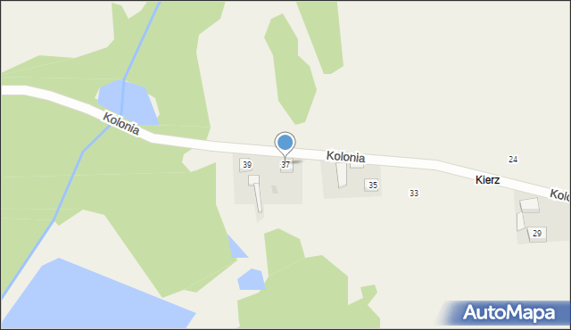 Golędzinów, Kolonia, 37, mapa Golędzinów