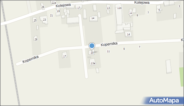 Golędzinów, Kopernika Mikołaja, 13, mapa Golędzinów