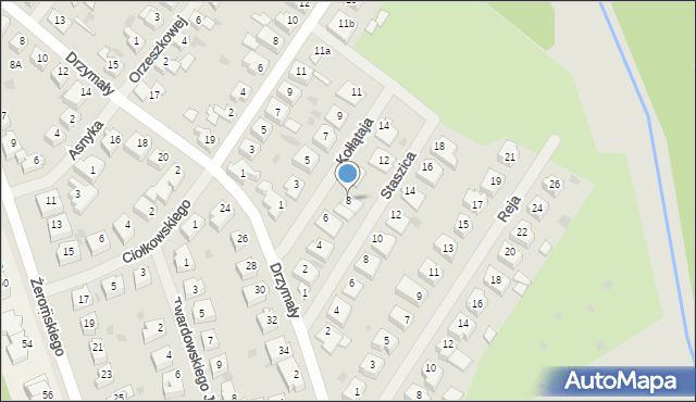 Goleniów, Kołłątaja Hugo, 8, mapa Goleniów