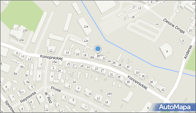 Goleniów, Konopnickiej Marii, 20, mapa Goleniów