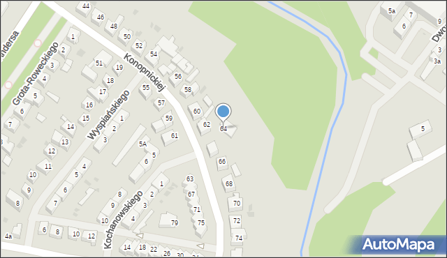 Goleniów, Konopnickiej Marii, 64, mapa Goleniów