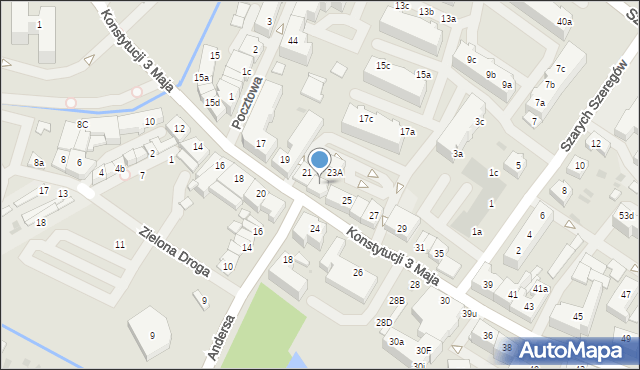 Goleniów, Konstytucji 3 Maja, 23, mapa Goleniów