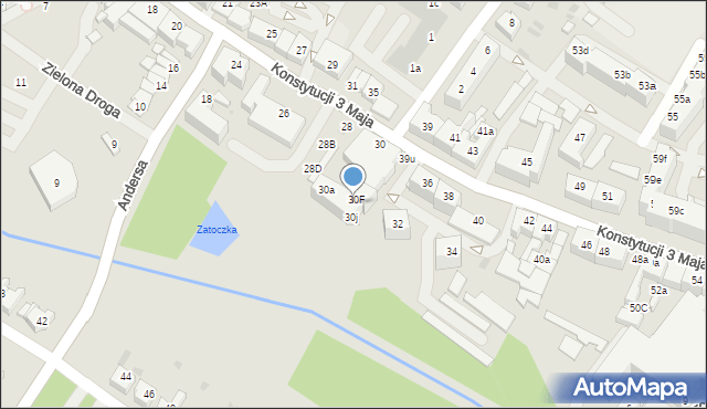 Goleniów, Konstytucji 3 Maja, 30e, mapa Goleniów