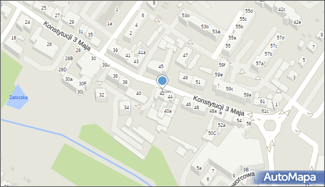 Goleniów, Konstytucji 3 Maja, 42, mapa Goleniów