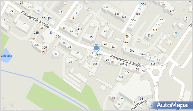 Goleniów, Konstytucji 3 Maja, 44, mapa Goleniów
