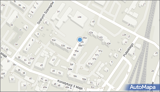 Goleniów, Konstytucji 3 Maja, 55b, mapa Goleniów