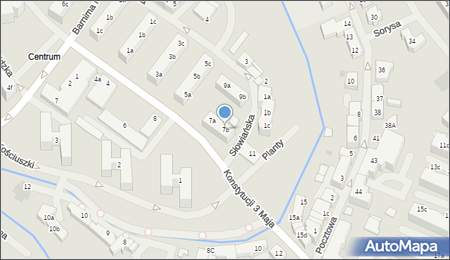 Goleniów, Konstytucji 3 Maja, 7b, mapa Goleniów