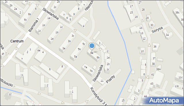 Goleniów, Konstytucji 3 Maja, 9a, mapa Goleniów