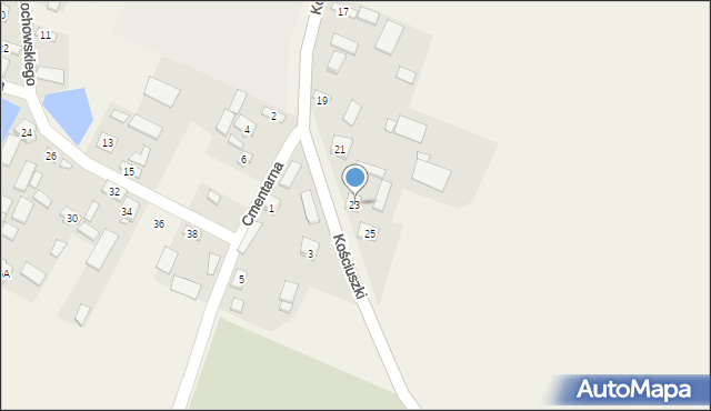 Goleniowy, Kościuszki Tadeusza, gen., 23, mapa Goleniowy