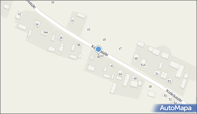 Goleniowy, Kościuszki Tadeusza, gen., 40, mapa Goleniowy