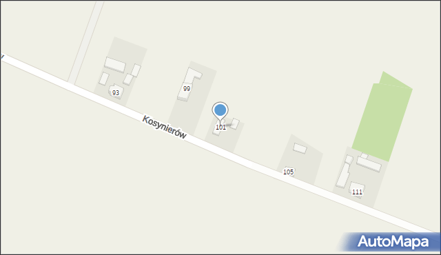 Goleniowy, Kosynierów, 101, mapa Goleniowy