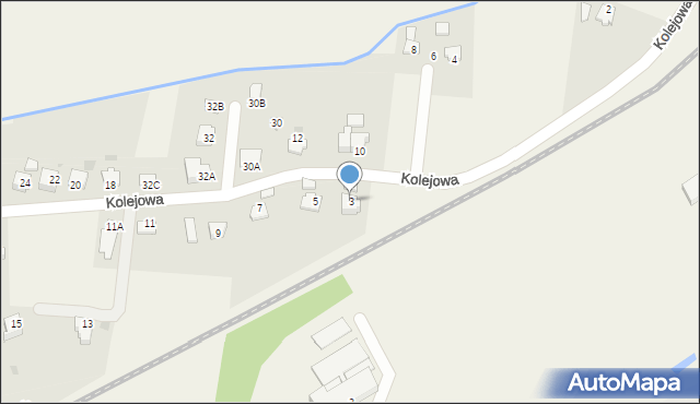 Goleszów, Kolejowa, 3, mapa Goleszów