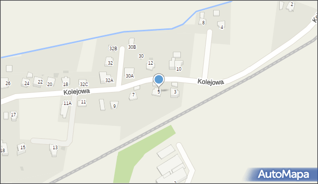 Goleszów, Kolejowa, 5, mapa Goleszów