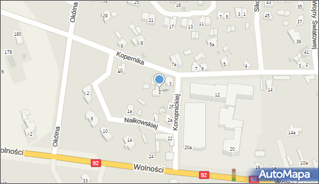 Golina, Konopnickiej Marii, 2, mapa Golina