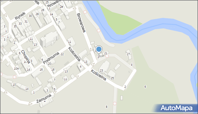 Golub-Dobrzyń, Kościelna, 17, mapa Golub-Dobrzyń