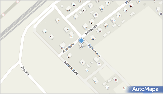 Gołubie, Kościelna, 25, mapa Gołubie