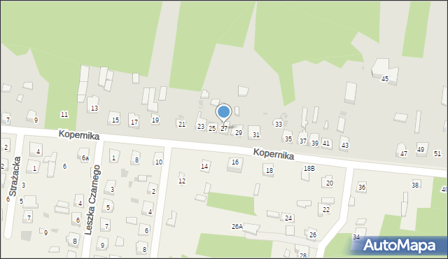 Gomunice, Kopernika Mikołaja, 27, mapa Gomunice